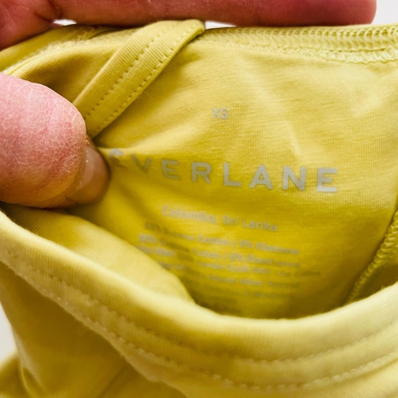 Everlane The Cami Bodysuit in Yellow green - Picture 9 of 9